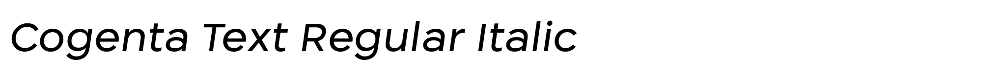 Cogenta Text Regular Italic image
